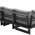 Maldives 102" Water Resistant Fabric Upholstered Outdoor Patio 5pc. Modular Sectional