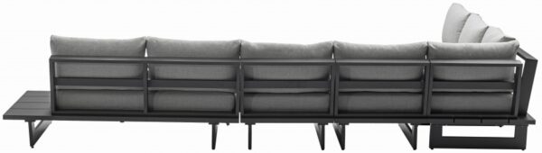 Maldives 102" Water Resistant Fabric Upholstered Outdoor Patio 5pc. Modular Sectional