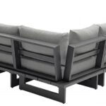 Maldives 157" Water Resistant Fabric Upholstered Outdoor Patio 6pc. Modular Sectional