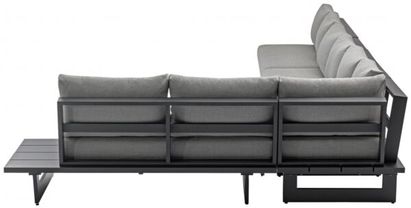 Maldives 102" Water Resistant Fabric Upholstered Outdoor Patio 6pc. Modular Sectional