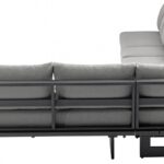 Maldives 212" Water Resistant Fabric Upholstered Outdoor Patio 7pc. Modular Sectional