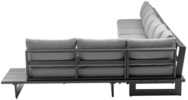 Maldives 212" Water Resistant Fabric Upholstered Outdoor Patio 7pc. Modular Sectional
