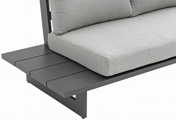 Maldives 212" Water Resistant Fabric Upholstered Outdoor Patio 7pc. Modular Sectional