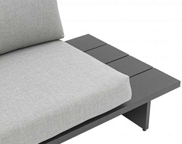 Maldives 212" Water Resistant Fabric Upholstered Outdoor Patio 7pc. Modular Sectional