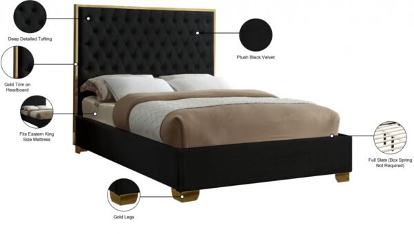Lana Velvet Upholstered Bed