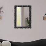 Aubrey Acacia Wood Frame Mirror