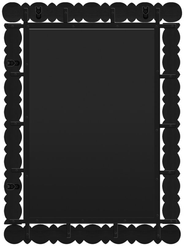 Aubrey Acacia Wood Frame Mirror