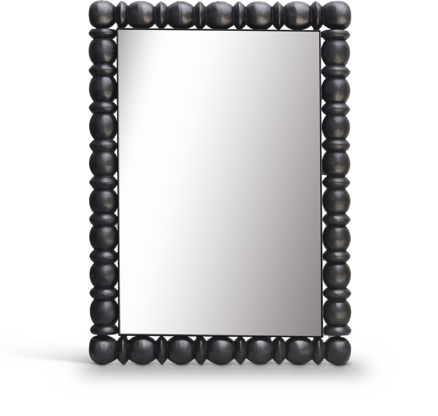 Aubrey Acacia Wood Frame Mirror