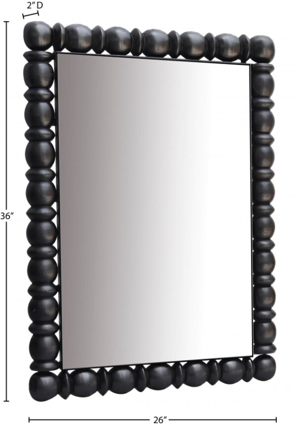 Aubrey Acacia Wood Frame Mirror