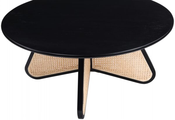 Butterfly Natural Cane And Oak Veneer Coffee Table