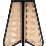Butterfly Natural Cane And Oak Veneer End / Side Table