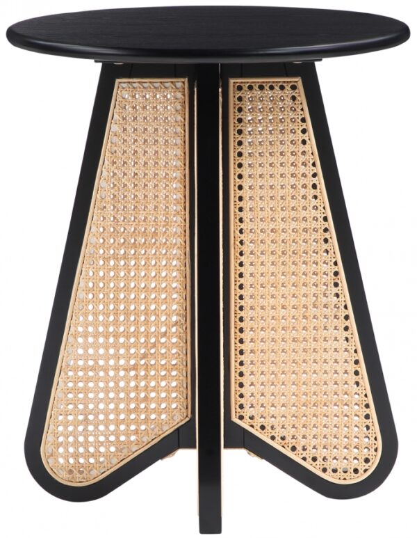 Butterfly Natural Cane And Oak Veneer End / Side Table