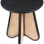 Butterfly Natural Cane And Oak Veneer End / Side Table