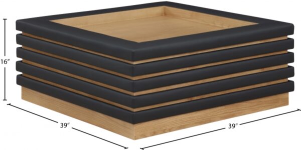 Rory Vegan Leather And Oak Veneer Coffee Table