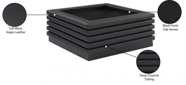 Rory Vegan Leather And Oak Veneer Coffee Table