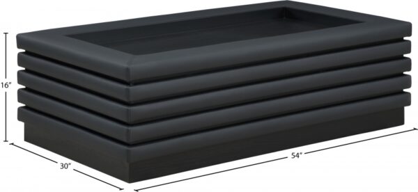 Rory Vegan Leather And Oak Veneer Coffee Table