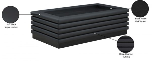 Rory Vegan Leather And Oak Veneer Coffee Table