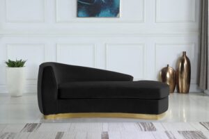 Julian Velvet Upholstered Chaise Lounge