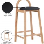 Calvin Vegan Leather Upholstered Counter Stool