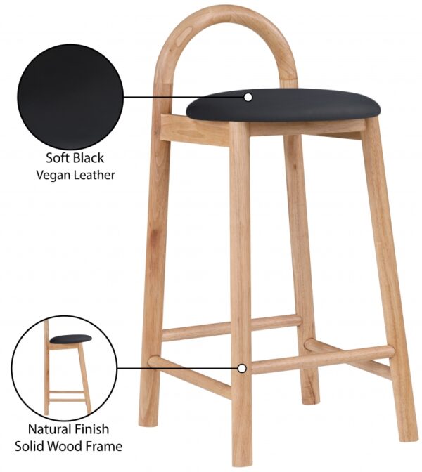 Calvin Vegan Leather Upholstered Counter Stool