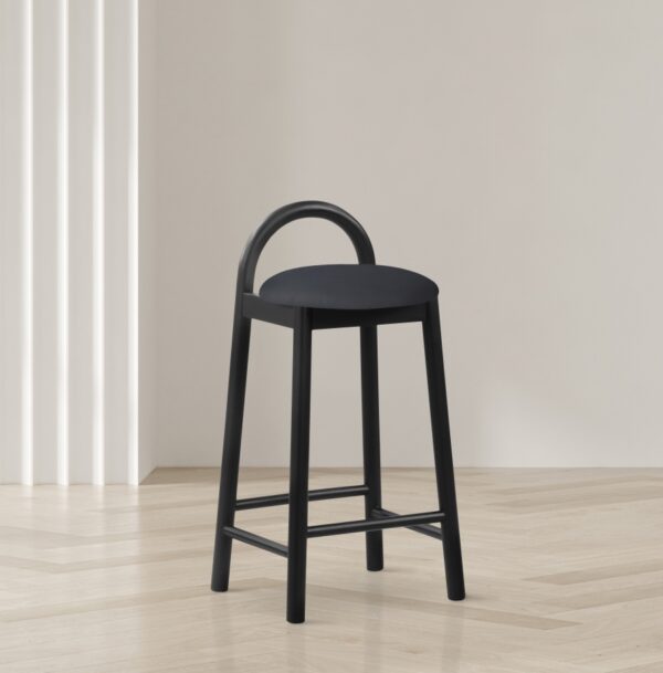 Calvin Vegan Leather Upholstered Counter Stool