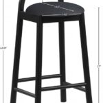 Calvin Vegan Leather Upholstered Counter Stool