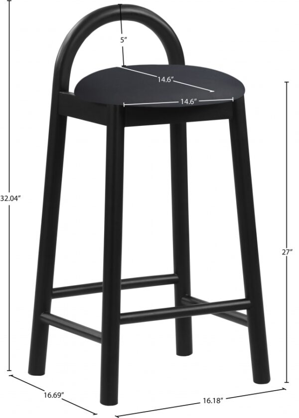 Calvin Vegan Leather Upholstered Counter Stool