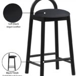 Calvin Vegan Leather Upholstered Counter Stool