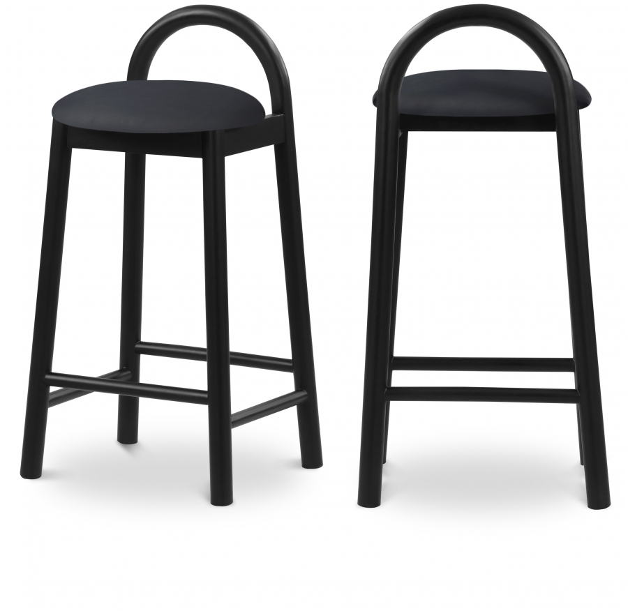 Calvin Vegan Leather Upholstered Counter Stool