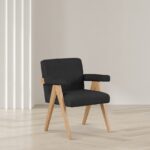 Woodloch Boucle Fabric Upholstered Accent Chair
