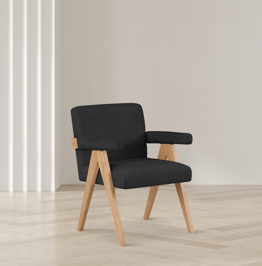 Woodloch Boucle Fabric Upholstered Accent Chair