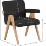 Woodloch Boucle Fabric Upholstered Accent Chair
