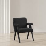 Woodloch Boucle Fabric Upholstered Accent Chair