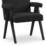 Woodloch Boucle Fabric Upholstered Accent Chair