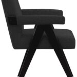 Woodloch Boucle Fabric Upholstered Accent Chair