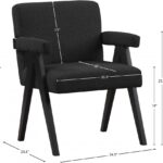 Woodloch Boucle Fabric Upholstered Accent Chair