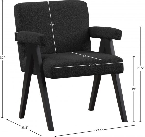 Woodloch Boucle Fabric Upholstered Accent Chair
