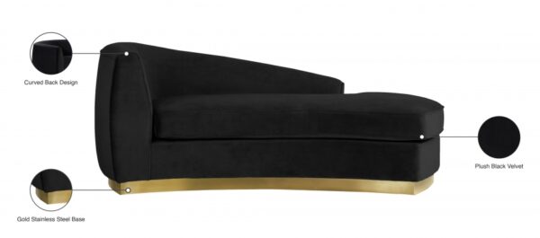 Julian Velvet Upholstered Chaise Lounge