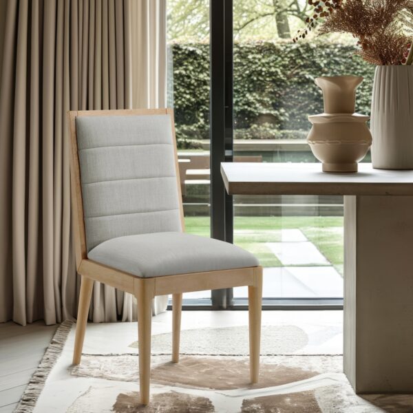 Bristol Linen Textured Fabric Upholstered Dining Chair