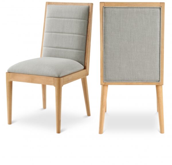Bristol Linen Textured Fabric Upholstered Dining Chair