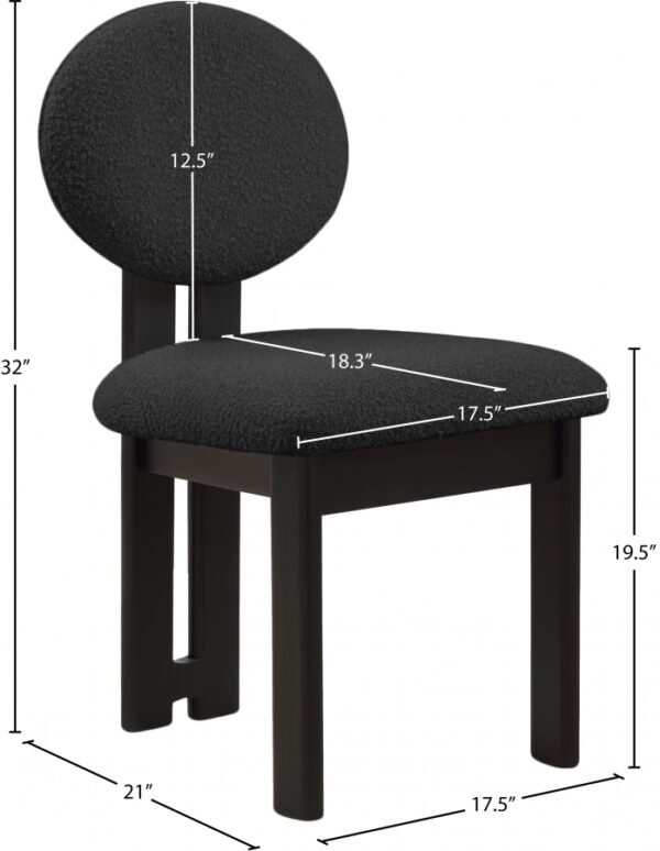 Napa Boucle Fabric Upholstered Dining Chair