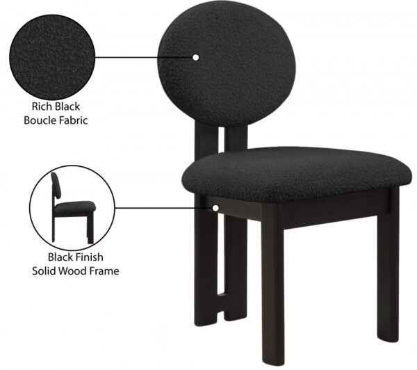 Napa Boucle Fabric Upholstered Dining Chair