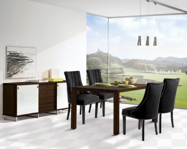 Oxford Velvet Upholstered Dining Chair