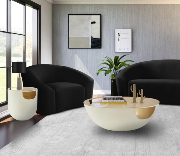 Doma Glass Top And Iron Base Coffee Table