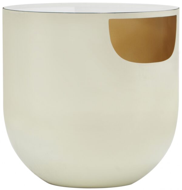 Doma Glass Top And Iron Base End / Side Table
