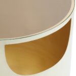 Doma Glass Top And Iron Base End / Side Table