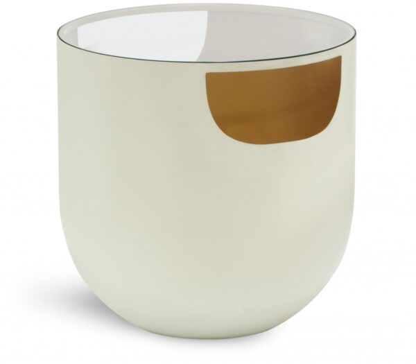 Doma Glass Top And Iron Base End / Side Table