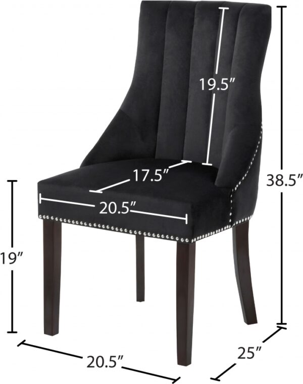 Oxford Velvet Upholstered Dining Chair