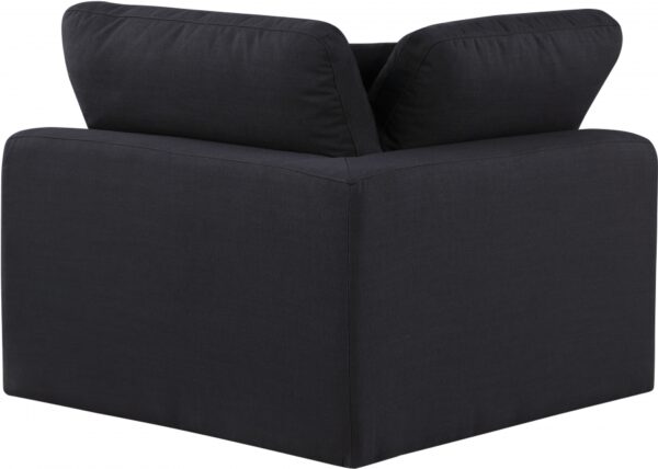 Comfy Linen Textured Fabric Upholstered Corner Modular Chair