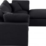 Comfy 119" Linen Textured Fabric Upholstered 4pc. Modular Sectional